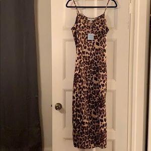 Lulus Leopard slip dress